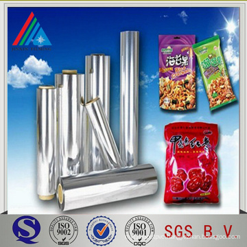 Metallized Polyester Silver Roll Films Met Pet Lamination Film For Food Packaging